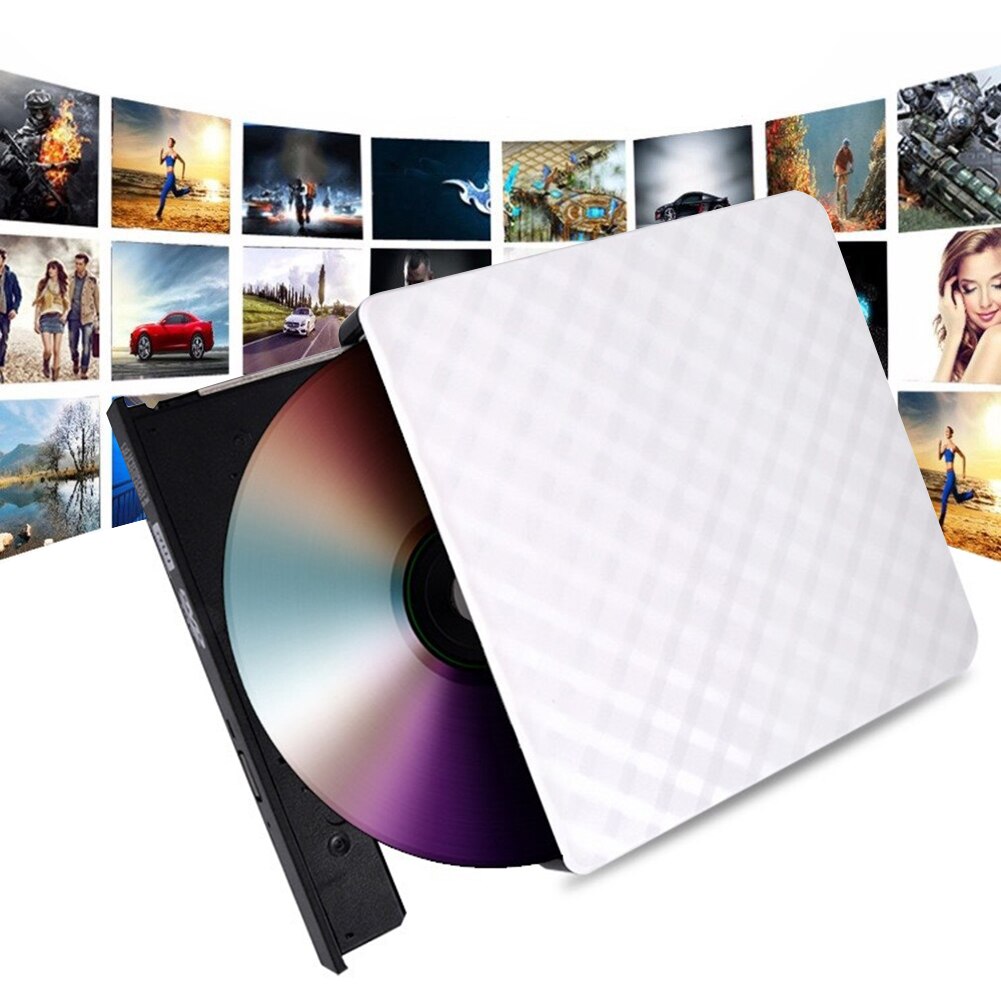 USB 3.0 External DVD Burner Writer Recorder CD/DVD ROM CD RW Player Writer Reader DVD-ROM Optical Drive CD ROM Disk Reader