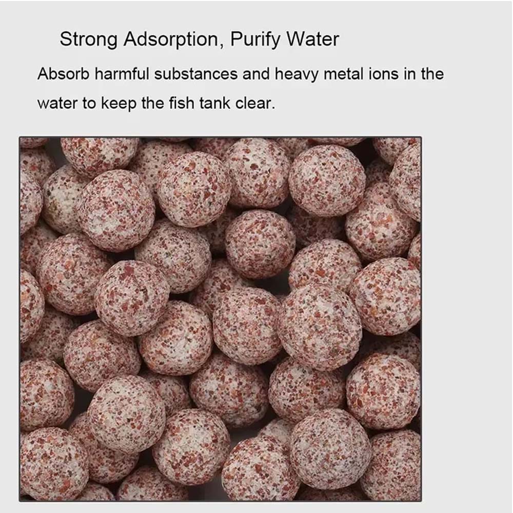 200/500g acuario bola de cuarzo filtro de tanque de peces medios partículas huecas bola biológica Bio filtro para accesorios de acuario