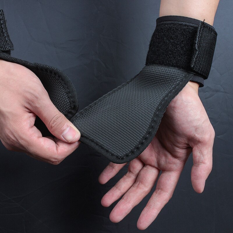 Fitness vægtløftningshandsker fitness greb håndflade beskytter rem vægtløfter pude håndleds wraps håndvægt handsker fitness udstyr