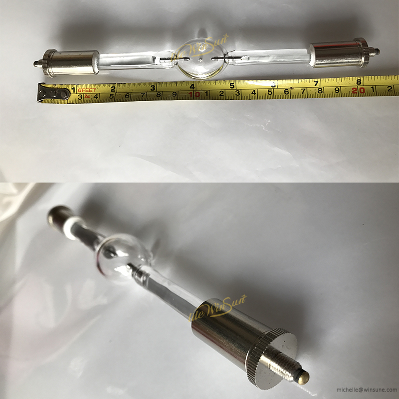 HMI-bombilla de haluro metálico de doble punta, foco de 1200W, 21cm, 22cm, 1200W, lámpara compacta de día para escenario