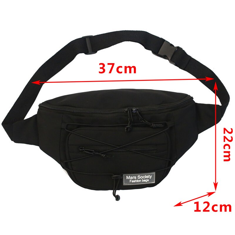 Grote Capaciteit Heuptas Unisex Fanny Pack Streetwear Borst Zak Hip Hop Banaan Tassen Outdoor Grote Riem Taille packs