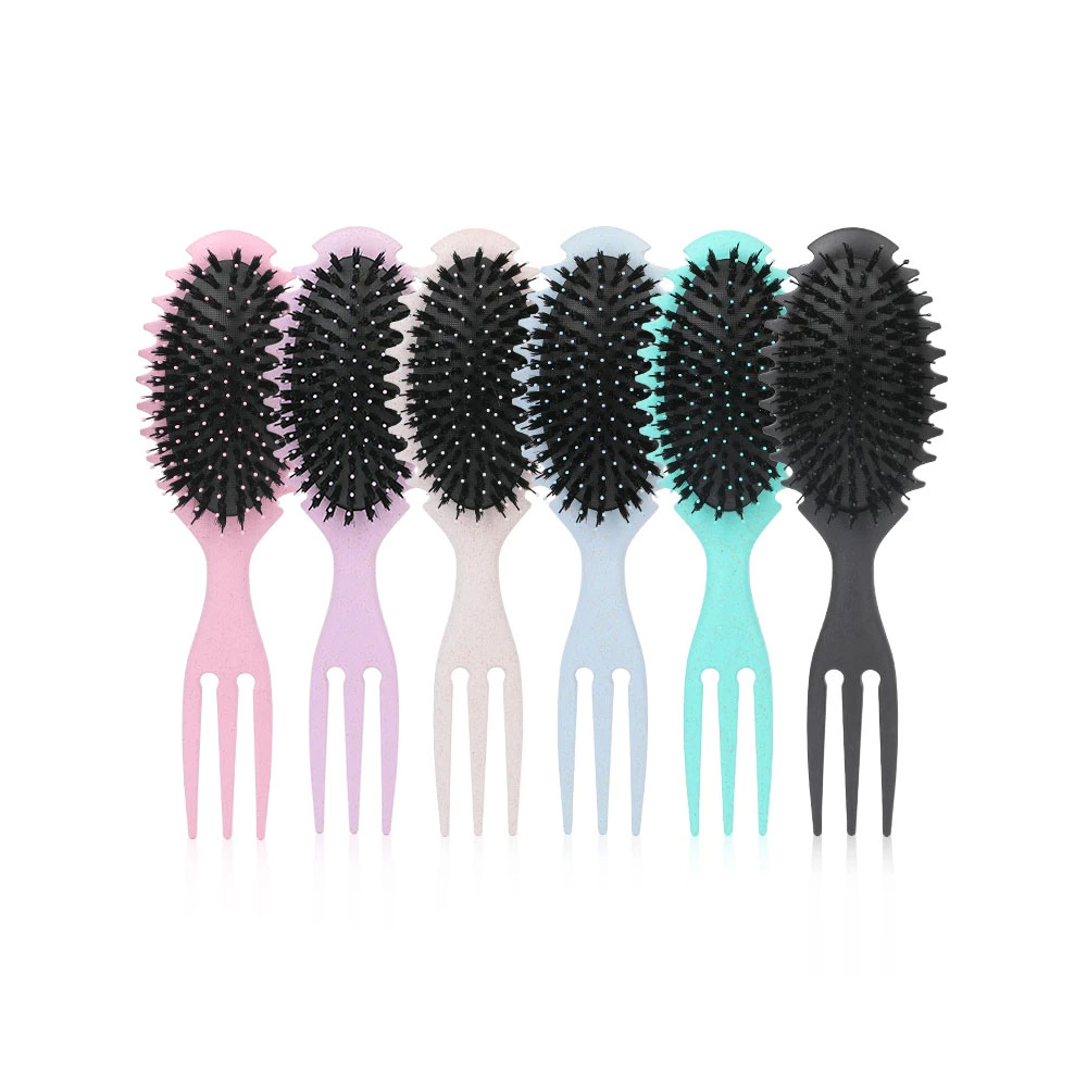 arricciare definendo rimbalzo Spazzola per capelli Barbiere Pettine in setole di cinghiale Districante Modellante Spazzole per capelli Salone professionale Pettine per lo messa in piega della casa