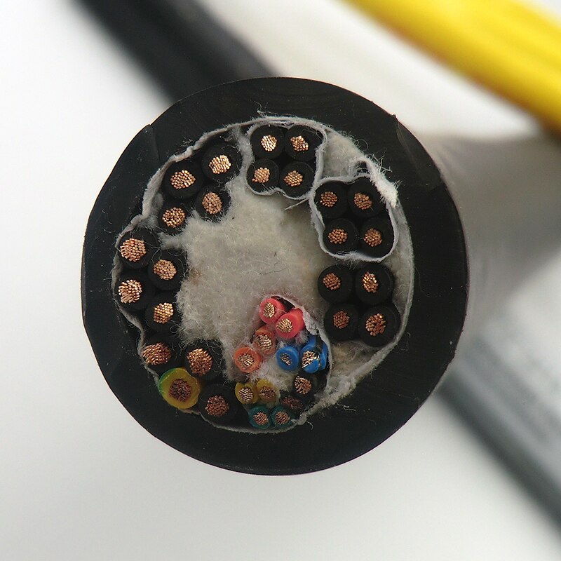 Industrial Robot Drag Chain Cable 36 core Tinned copper 1m (6x2x0.3+12x0.5+12x0.75)