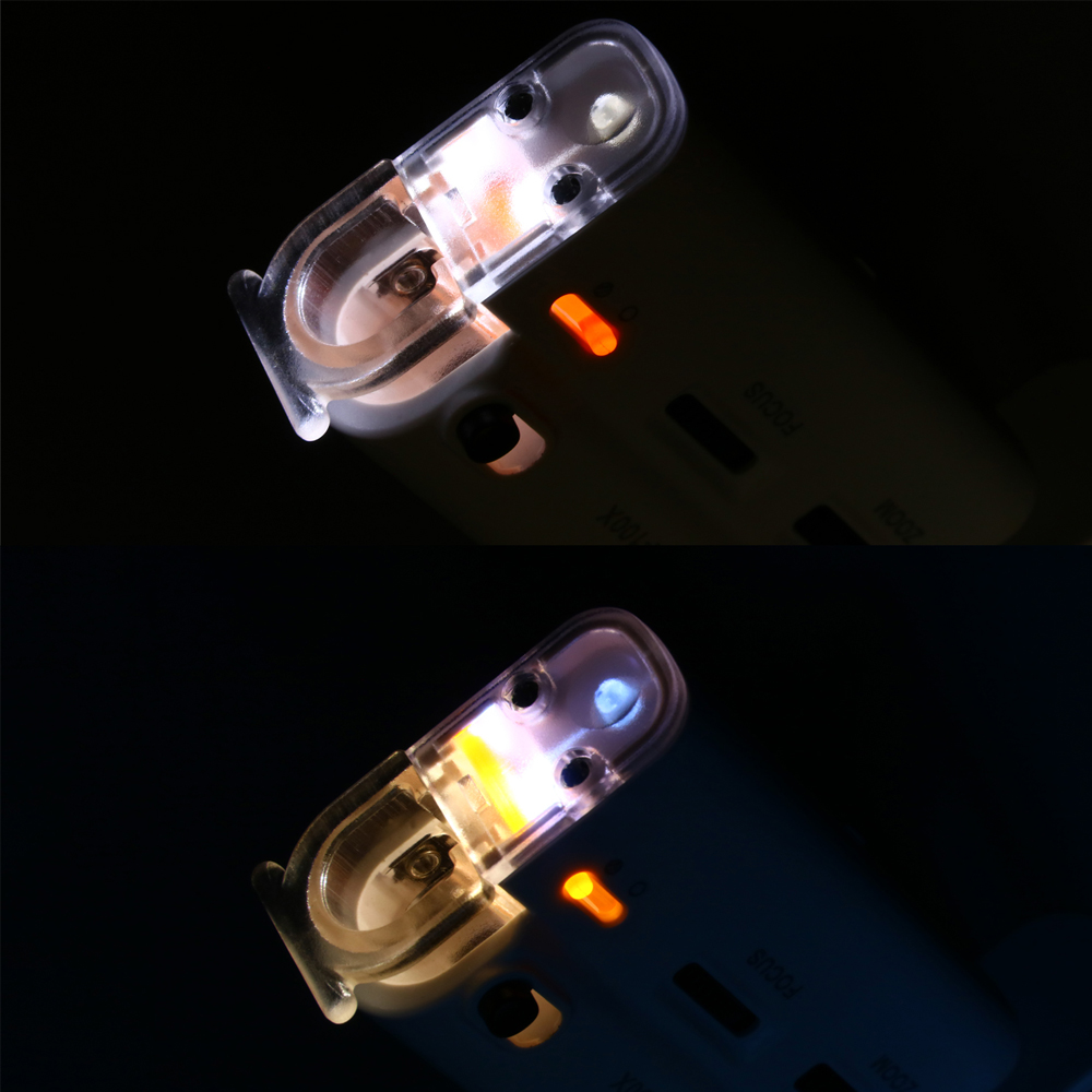 60-100X Cold-warm Light LED Cell Phone Microscope Universal Clip-type Microscope Magnifier With LED Lamp Magnifiers Loupe