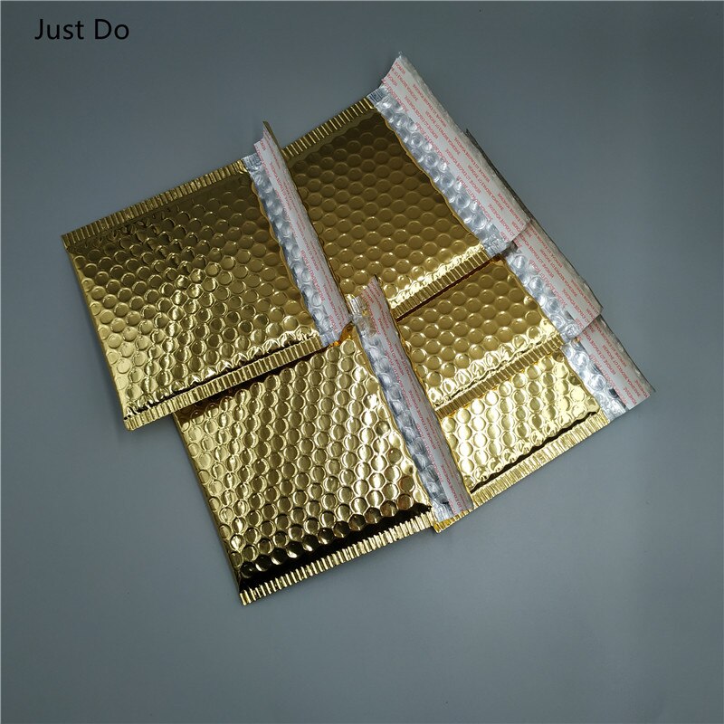 15*13cm 20pcs Gold padded envelopes bubble mailers Metal bubble mailers for and packing Envelope Bags