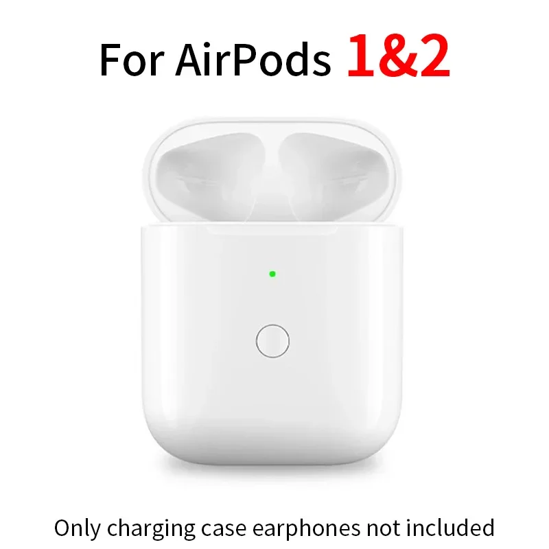 Bluetooth Headphone Wireless Charging Case For AirPods Pro 1 2 3 Charger Box Charging Compartment Replacement For AirPods 1&2: Red