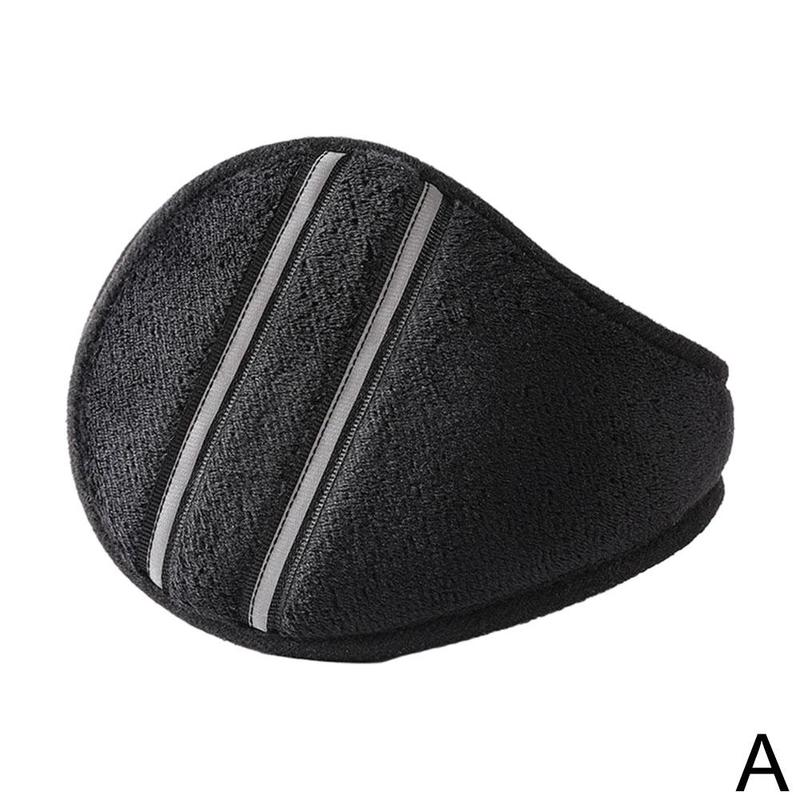 1PCS Black/Coffee/Gray/Navy Blue Earmuff Unisex Earmuff Muff Ear Wrap Band Accessories Ear Earlap Warmer Apparel Winter Gif I4R7: black