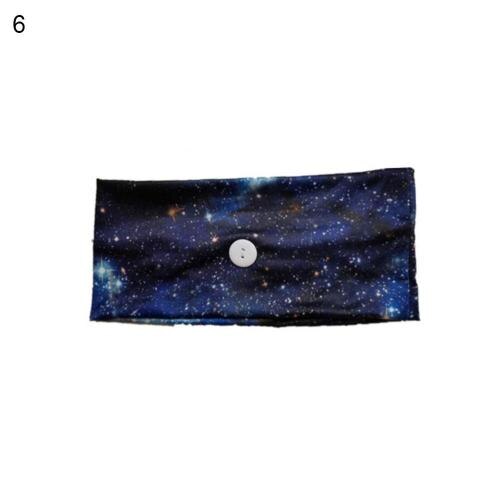 Yoga-haarband, stirnband mit galaxienmuster, unisex, schweißabsorbierend, atmungsaktiv, mit knopfleiste, sport-schweißband: 6