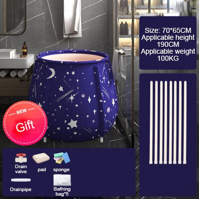 2 Size Bad Volwassen Vouwen Verwarming Bidet Bad Vouwen Bad Bad Vat Inweken Bad Grote Capaciteit Voor Baby Kind Volwassen: star-B