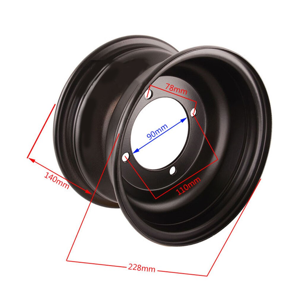 19x7.00-8/18x9.5-8 Velg Hub 8 Inch Staal Voor Achter Hub Vier Wielen Atv Buggy Karting Gazon Band lager Accessoires