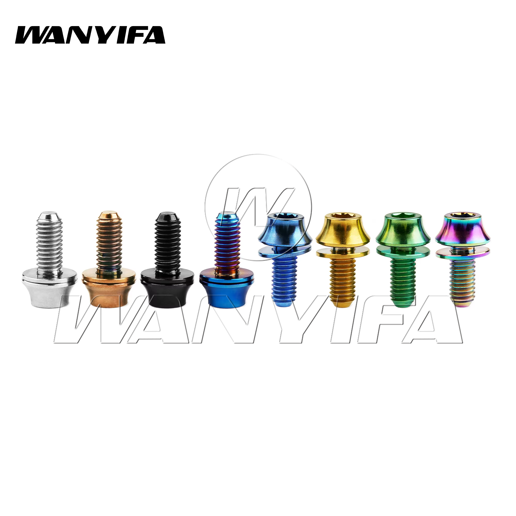 Wanyifa 2 Stück Titanschrauben M5 x 12 mm Fahrrad Flaschenhalter Schrauben MTB Rennrad Wasserhalter Feste Schraube Zubehör