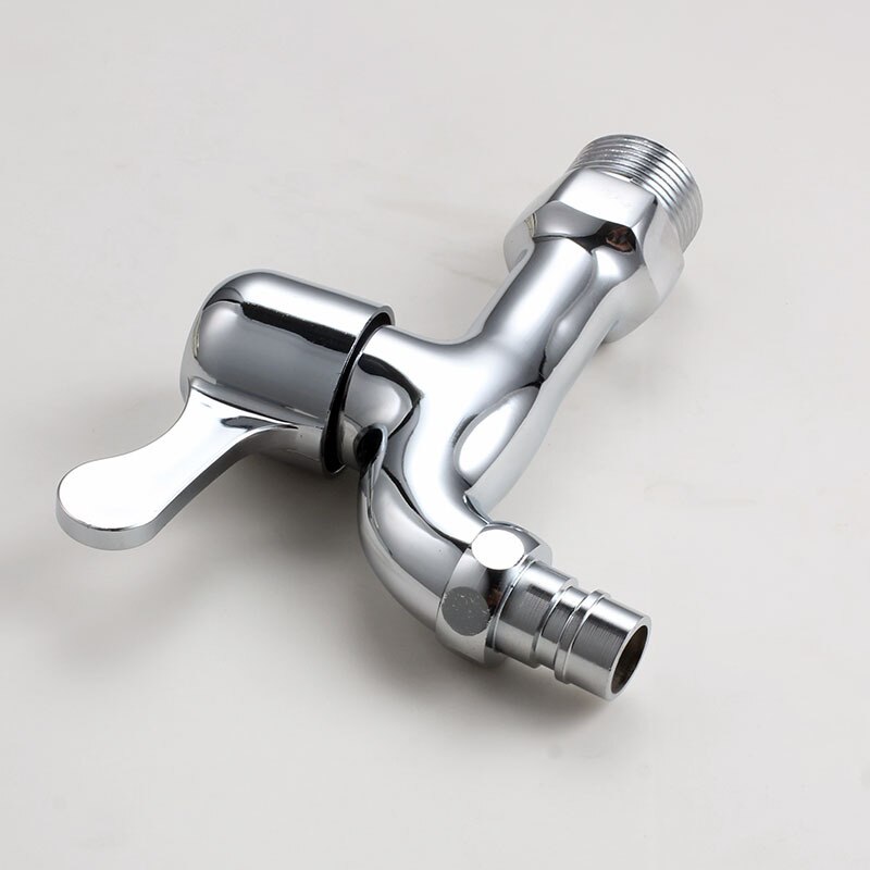 3/4' Brass Wall Mount Bathroom Washing Machine Faucet Laundry Sink Water Taps Toilet Cold Bibcock