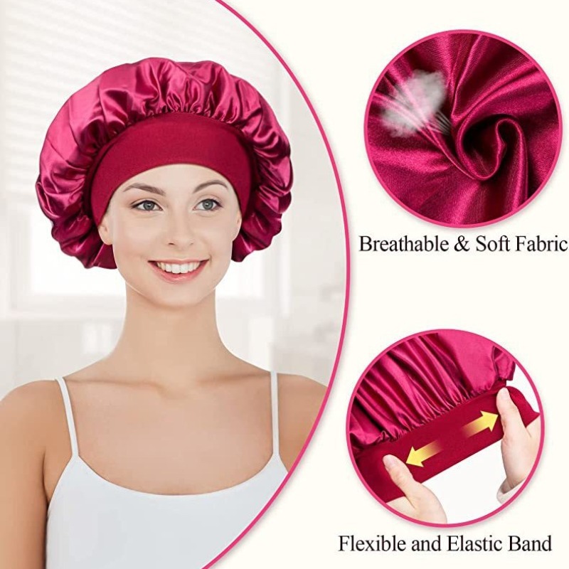 Bigoudi sans chaleur, pas de chaleur, rouleaux à friser, bande de sauna, bigoudis doux, boucles, bonnet de couchage en satin, bonnet de nuit, outils de coiffage, le plus récent