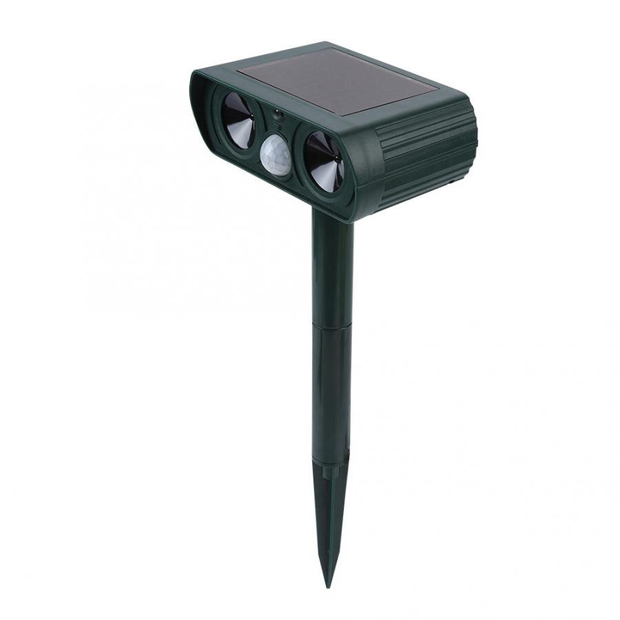 ultrasonic alarm Solar Infrared Burst Ultrasonic Sound Animal Repeller Drive Cat Dog Outdoor for Garden Farm