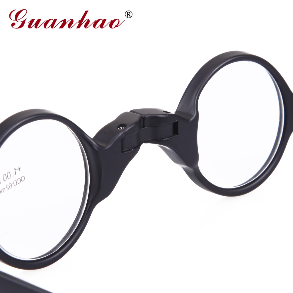 Guanhao vintage leesbril opvouwbaar heren dames  tr90 frames slank ultralicht anti-vermoeidheidsleesbril 1.0 1.5 2.0 2.5