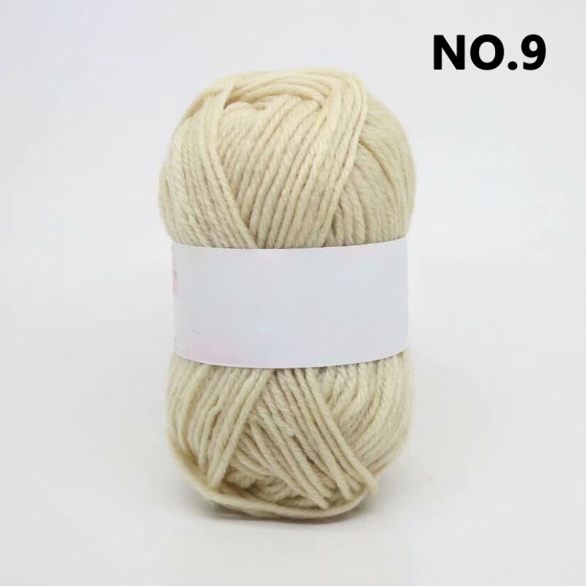 25g Soft Acrylic Yarn Knitting Crafts Soft Yarn Colorful Craft Baby Wool Knitted Diy Hand Made Doll Cloth Sweaters Yarn Balls: 9
