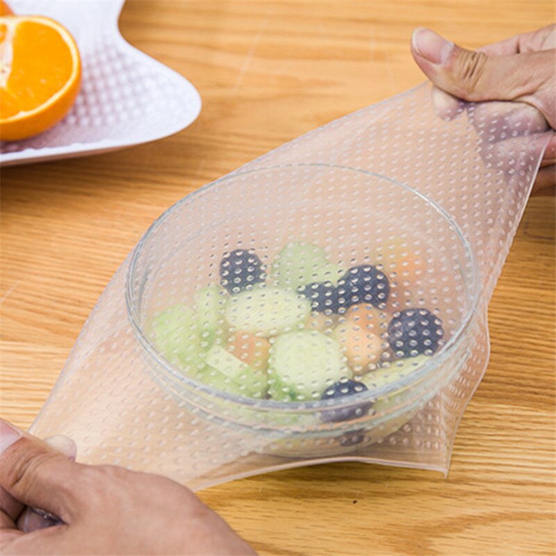 DUOLVQI Square Shaped Silicone Food Covers Kitchen utensils Cover Food Stretch Lids cuisine Microwave Accessories Kitchen Gadget