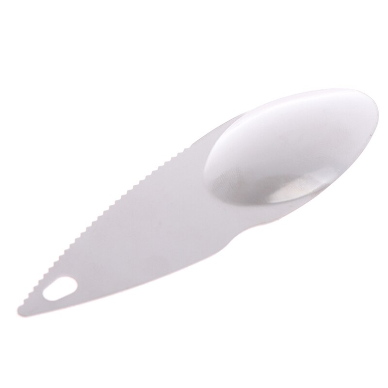 1PCS Stainless Steel Kiwi Blade Kiwifruit Cut Spoon Peeling Dig Spoon Serrated Blade For Shop Kitchen Home Outdoor