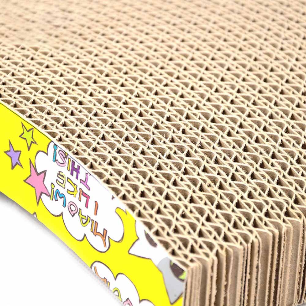 Deluxe Cat Toys Cat Scratch Board Pad Scratching Kitten Corrugated Paper Pad Cats Nail Scraper Mat Mattress Organic Catnip