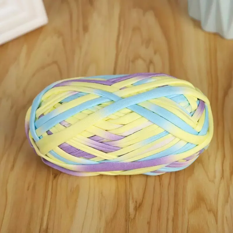 Katoen platte draad DIY T-shirt garen haak snoep kleuren naaien & breien benodigdheden materialen voor tas pantoffels sandalen handgemaakt: Bruin