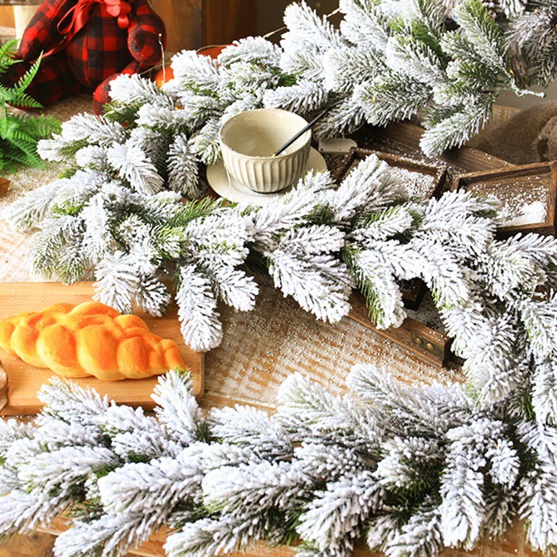 Seasonal Artificial Christmas Garland Pine Cypress Greenery Garland Outdoor Winter Decor