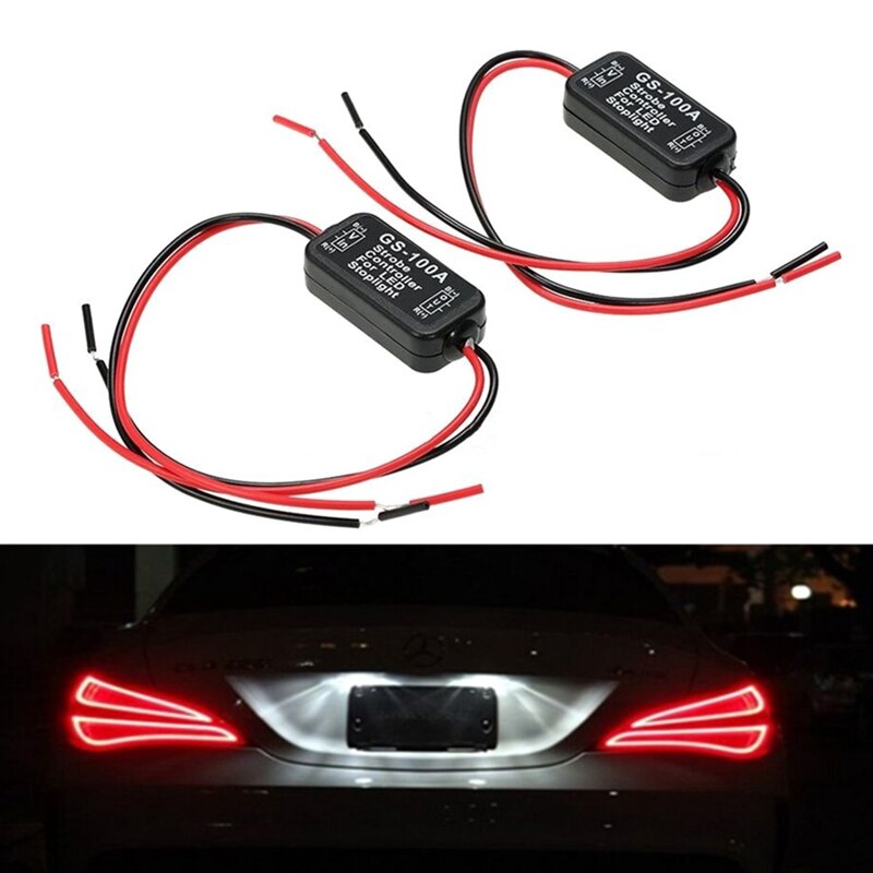 Auto 12 V GS-100A LED Hoge Positie Brake Staart Stop Light Strobe Flash Knipperende Controller Doos LED Verlichting