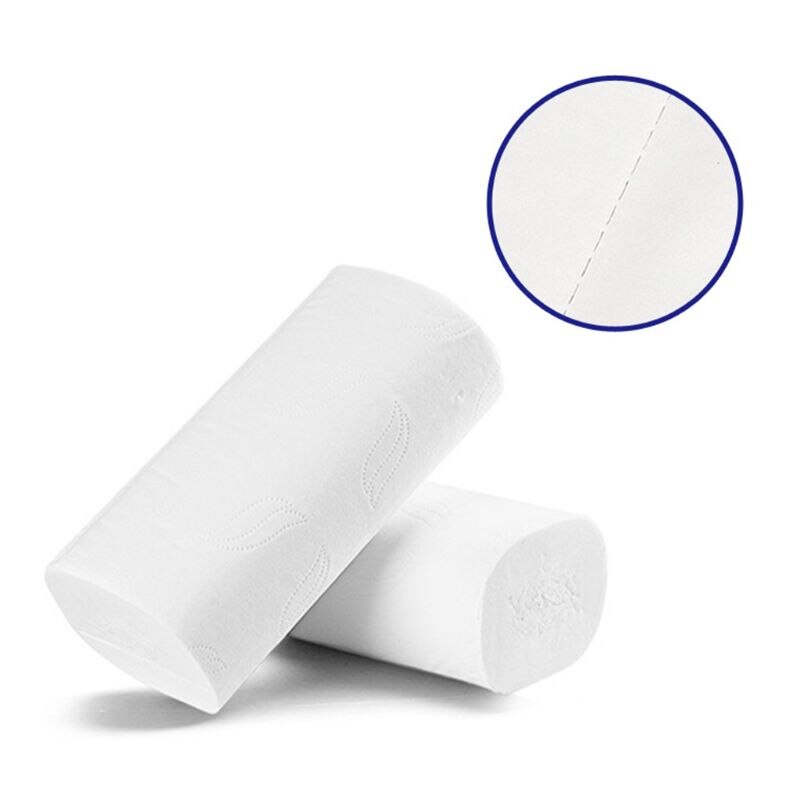 12 Rolls 4-Ply Toilet Paper Ultra Soft Wood Pulp Strong Household Bath Tissues