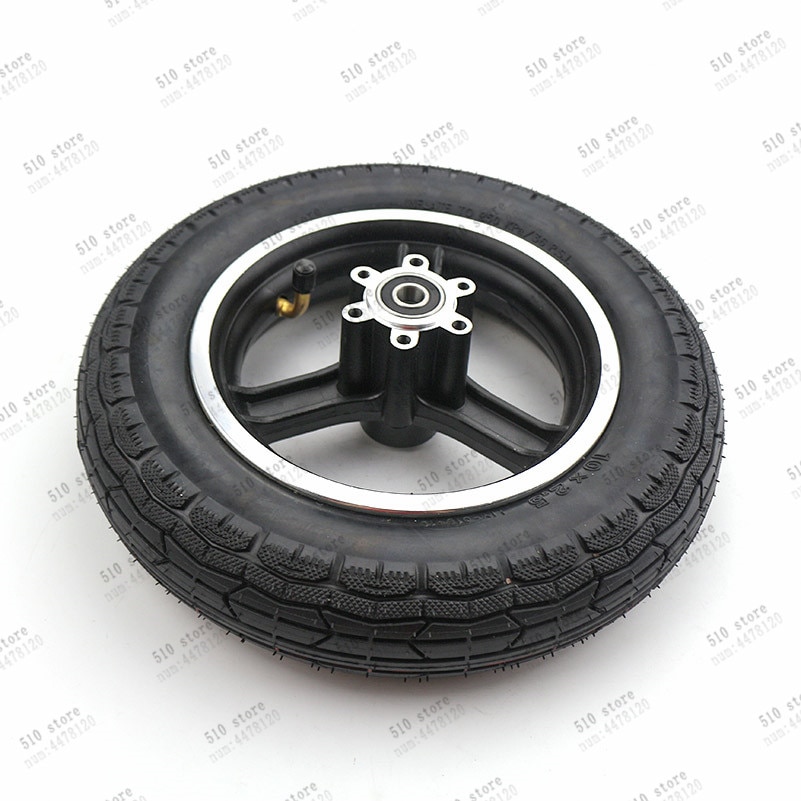 10x2.50 tire and aluminum alloy wheel hub with brake discs for electric scooter balancing car