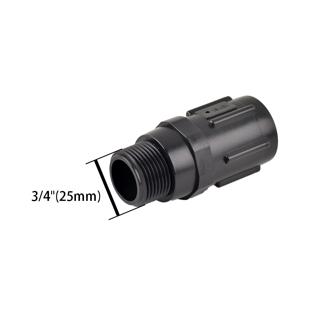 15-45 PSI Water Pressure Regulator Backflow Preventer 1/2 3/4 inch Drip Irrigation Tubing Adapter Connects to Hose or Faucet