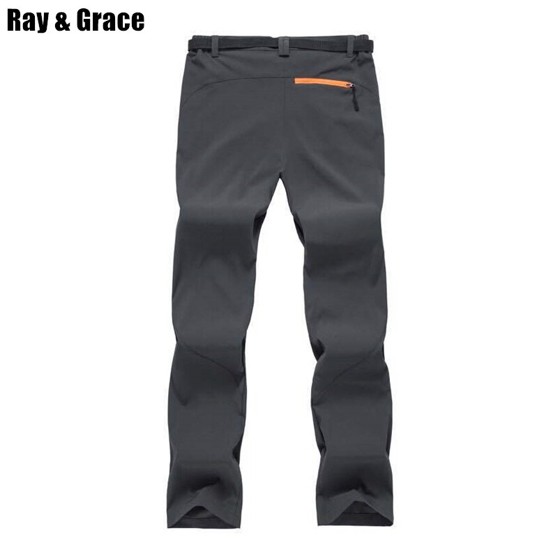 RAY GRACE Hiking Pants Men Summer Reflective Safe Quick Dry Waterproof Trekking Fishing Camping Run Trousers Men's Outdoor Pants