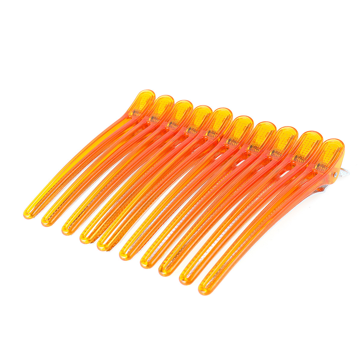 10 Stuks Kappers Haarclips Salon Kappers Plastic Klemmen Professionele Haarspeld Styling Accessoires Tools: green