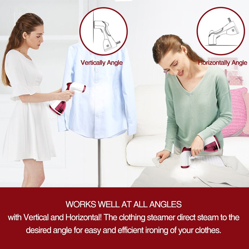 Défroisseur vapeur pour vêtements, Mini fer à vapeur, brosse de nettoyage à sec pour vêtements, appareil ménager Portable voyage 7 couleurs