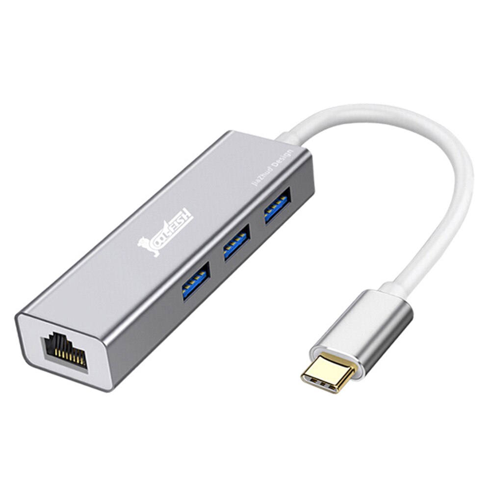 4 w 1 USB C Centrum robić USB 3.0 RJ45 Gigabit Ethernet przewodowy adapter sieci LAN dok USB typu C stacji z wejściem HDMI, dla laptop