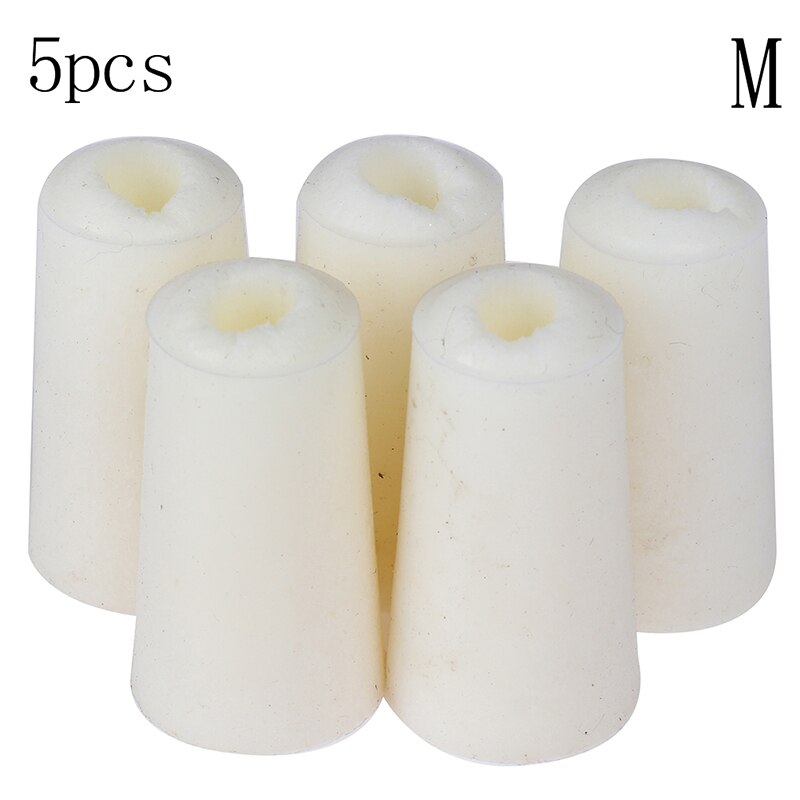 5Pc Lab Silicon Stopper, test Tube Hollow Plug Slicon Stekkers Voor Experiment Diameter 11-15Mm 15-19Mm 17-22mm