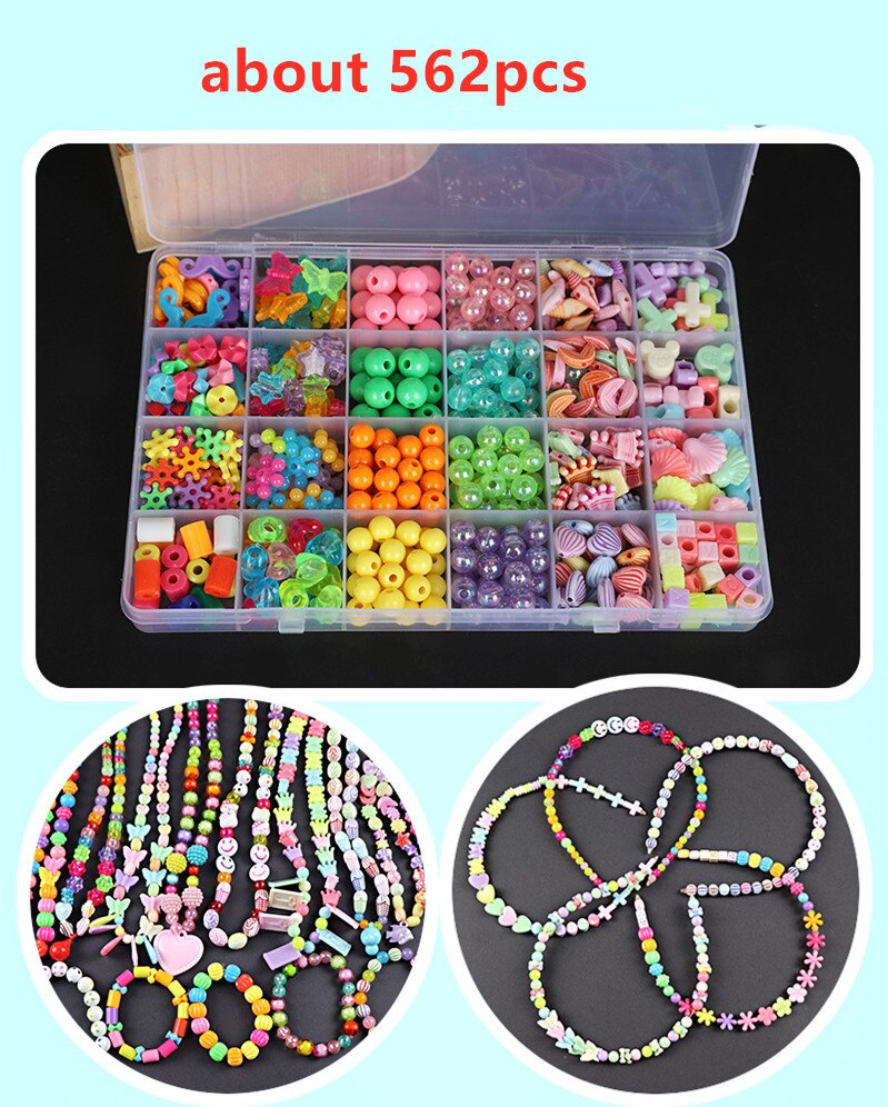 FAI DA TE Braccialetto Bracciale per Bambini Ragazze Gioielli FAI DA TE tariffa Perline impostato Ultime Collane di Charme Nuovo Handmake Bracelect: verde