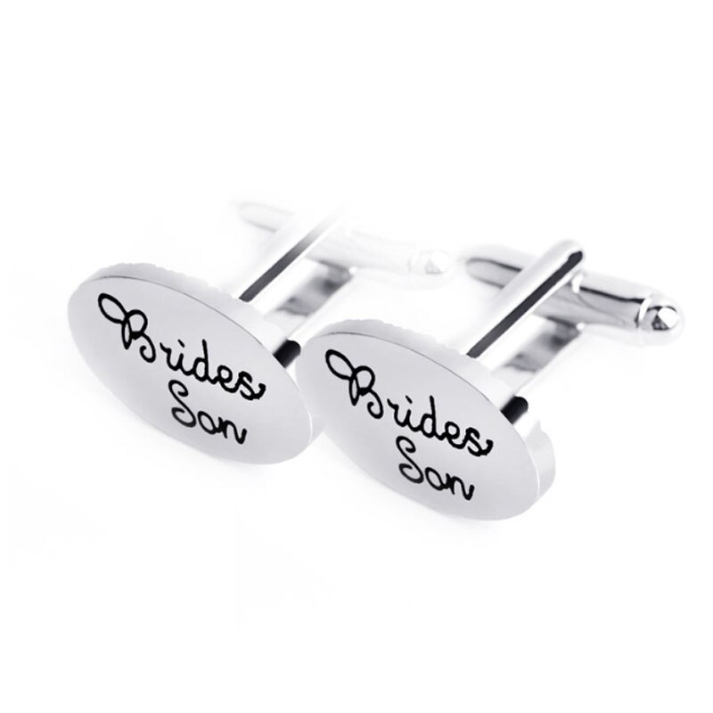 Männer Bräutigam Besten mann Bräutigam Vater der braut knapp Carving Hochzeit Party Manschettenknöpfe Clip Manschette Verknüpfung Platzanweiser pagen: Bräute Sohn