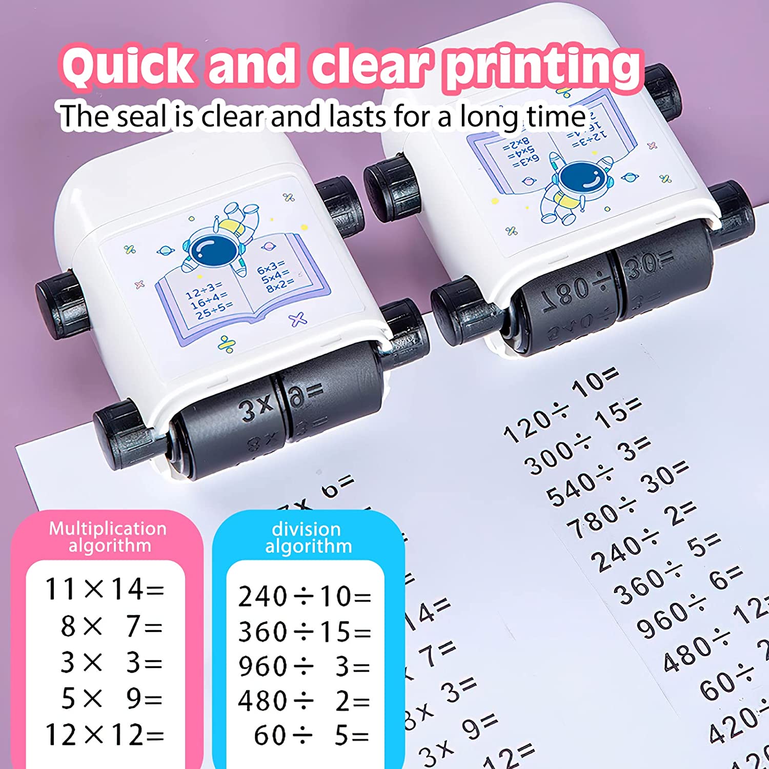 Double-head Math Practice Number Rolling Stamp Addition Subtraction Question Stamp Within 100 Maths Questions Digital Roller