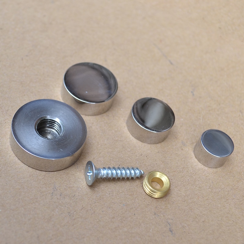 12mm 16mm 20mm 25mm massief roestvrij staal decoratieve afdekking spijker acryl spiegel spijker reclame schroef huishoudelijk hardware onderdeel