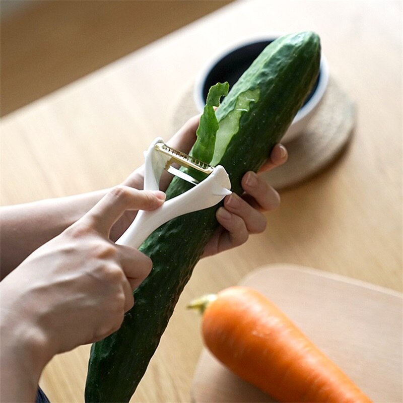 Multifunctionele Dunschiller Plastic Rvs Wortel Aardappel Cutter Kool Rasp Fruit Slicer Keuken Zesters Gadgets