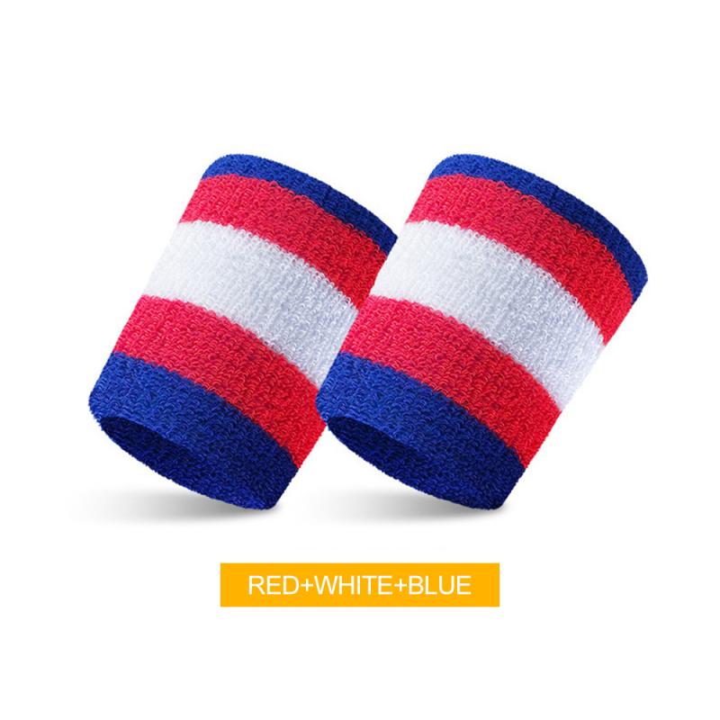 Suporte de pulso esportes banda de pulso de algodão pulseiras esporte faixa de mão para ginásio voleibol tênis suor suporte de pulso guarda: C 1PC