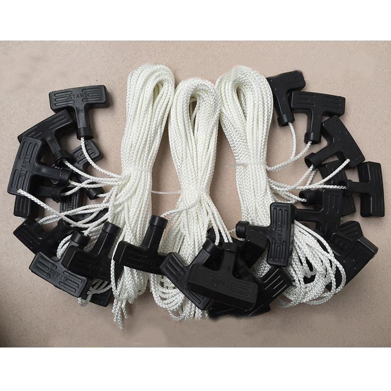 Lawn Mower Rope + Handle Iron Lawn Mower Rope Pull Start Chaffcutter Parts Petrol Universal