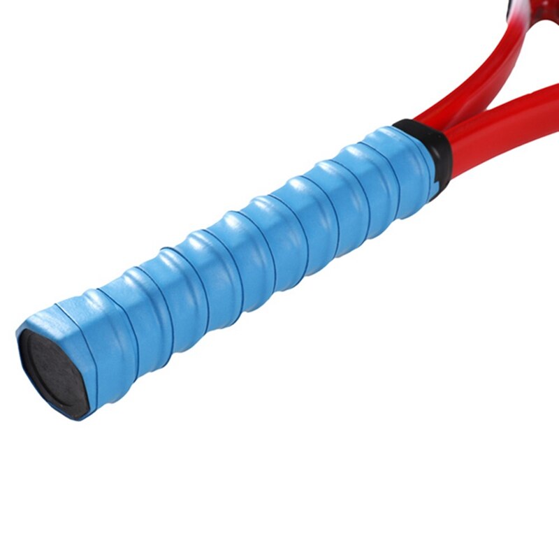 Antislip Tennis Racket Pu Tennis Grip Zweet-Absorberende Riem Badminton Grip Sport Zweet-Absorberende Tennis accessoires Y: blue