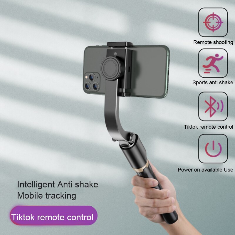 Gimbal Stabilizer Voor Telefoon Anti Shake Aluminium Selfie Stok Statief Met Bluetooth Afstandsbediening Voor Smartphone Gopro Camera