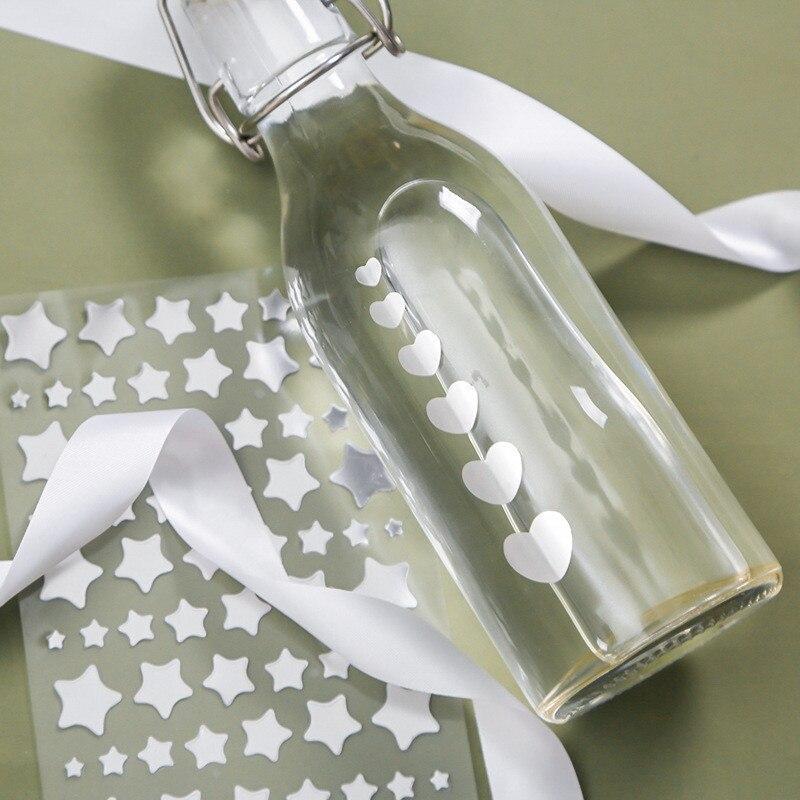 6 Sheet/set Children Reward Stickers Five-pointed Star Gold Foil Pvc Sticker Scrapbooking for Decoration Stationery Sticker