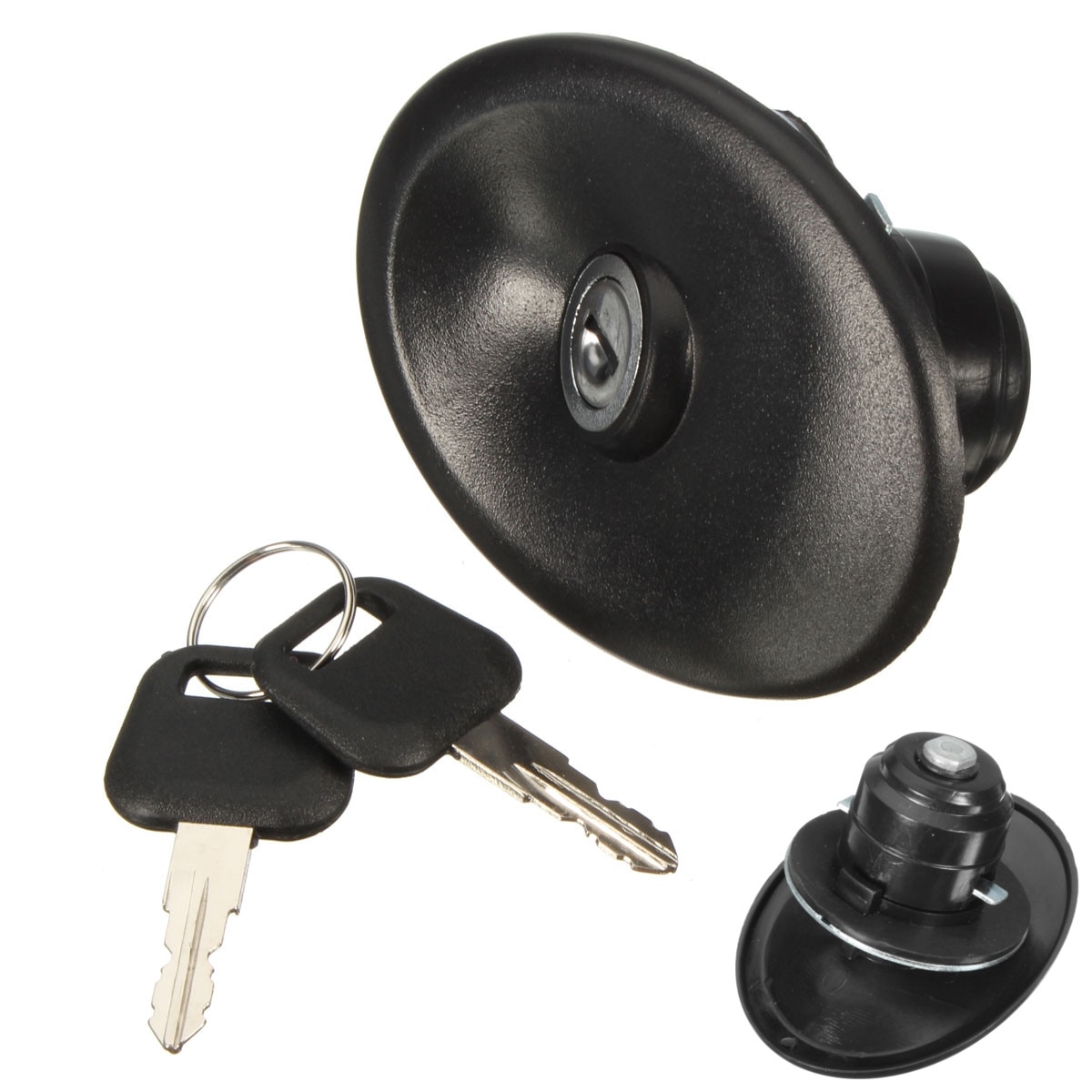 Locking Fuel Petrol Cap Come with Two Keys Tank Cover For Ford Transit MK5 1994 1995 1996 1997 1998 1999 2000 Black 3966745