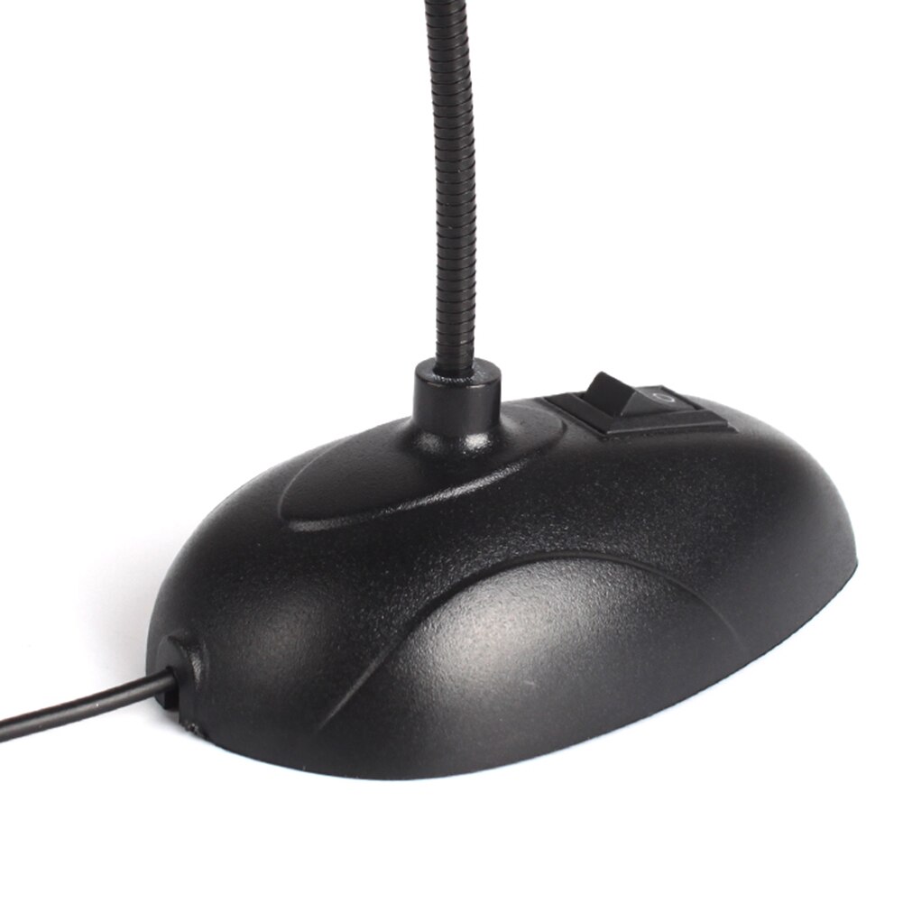 Flexible Desktop Microphone Mini Studio Speech Microphone 3.5mm Plug Gooseneck Mic Wired Microphone for Computer PC Notebook