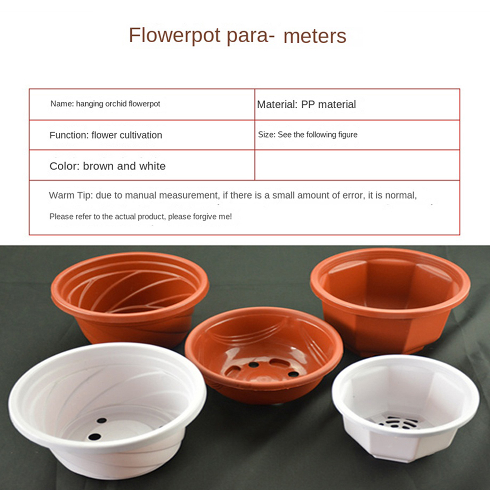 Hängender Blumentopf aus Kunststoff, Sukkulenten-Übertopf, Orchideen-Hängetopf für Balkon, Garten, Pflanzbedarf, 9,8 cm