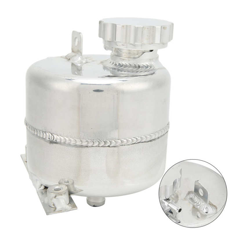 Coolant Expansion Bottle Aluminum Alloy Radiator Overflow Tank Rust Proof High Strength Maintenance Oil Resistant for Car