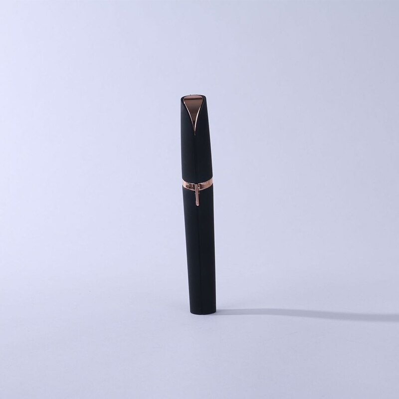 Wenkbrauwentrimmer, elektrisch wenkbrauwpotlood, usb-oplaadbaar wenkbrauwscheermes, elektrisch gezichtsscheerapparaat, elektrische ontharingsapparaat: Zwart