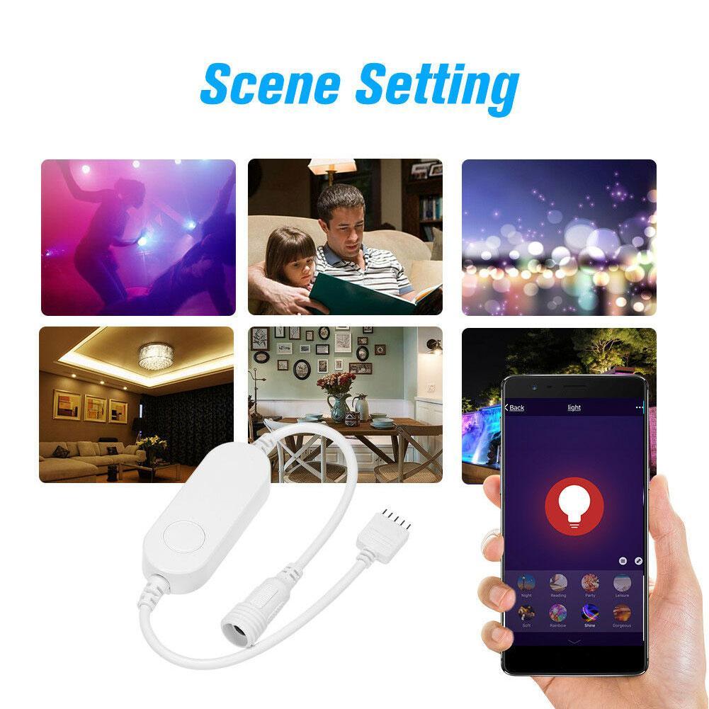 LED WiFi Remote Controller Works For Alexa echo/Google LED Change/Dimmer For 5050/3528 Voice Home Strip Control RGB Lights A2W8